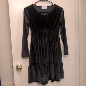 Black babydoll dress